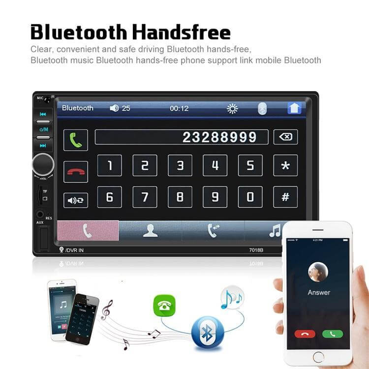 European, American And British Stock Related Baodafeng 2Din Car MP5 Player Car Radio 7 Inch Touch Screen Bluetooth USB AUX Stereo Wholesale - DBMP (Electronics And More Store)
