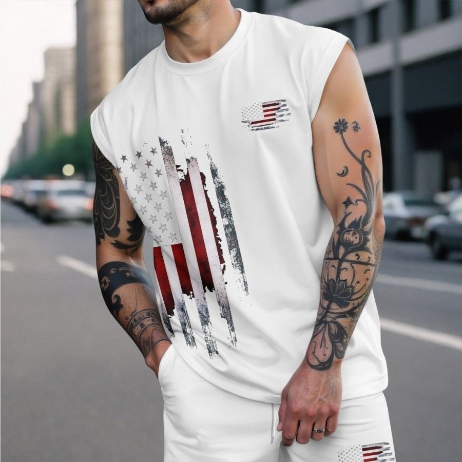 Mens Fashion Letter-Printed Sports Suit - DBMP Shop
