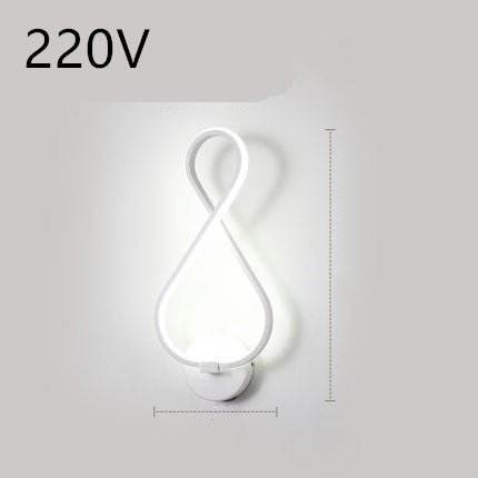 led wall lamp nordic minimalist bedroom bedside lamp - DBMP Shop