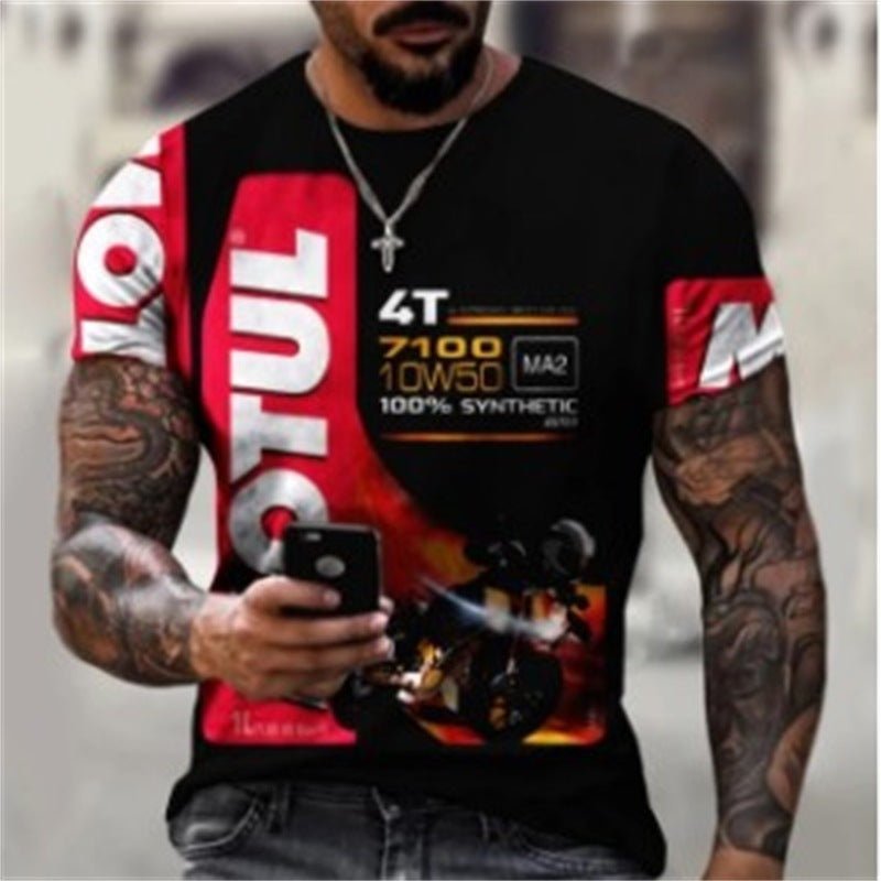 Digital Printing Short Sleeve Fashion T-shirt Men - DBMP (Electronics And More Store)
