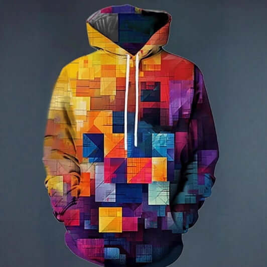 Simulated Street - style Digital - print Hooded Sweatshirt - DBMP (Electronics And More Store)
