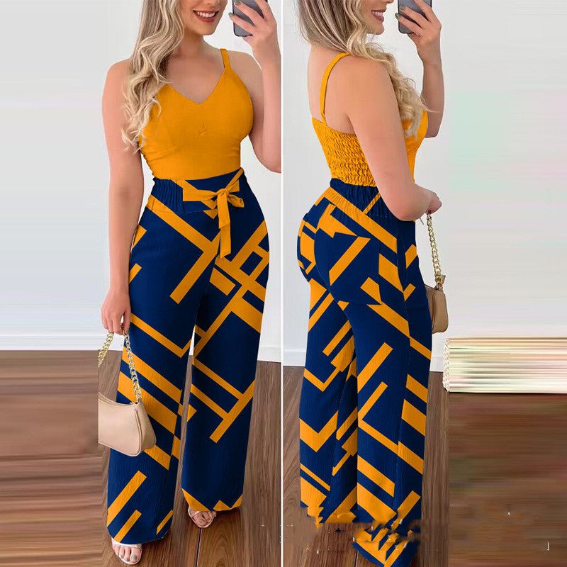 Women's Camisole Straight - leg Pants Casual Suit - DBMP Shop