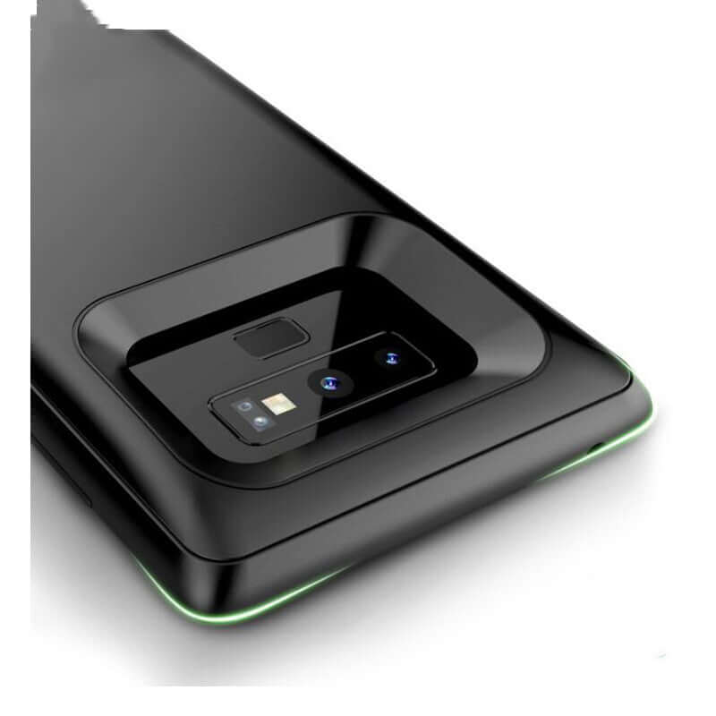 Samsung Note9 back clip battery case with sleek design and camera cutout, perfect for mobile power and storage.