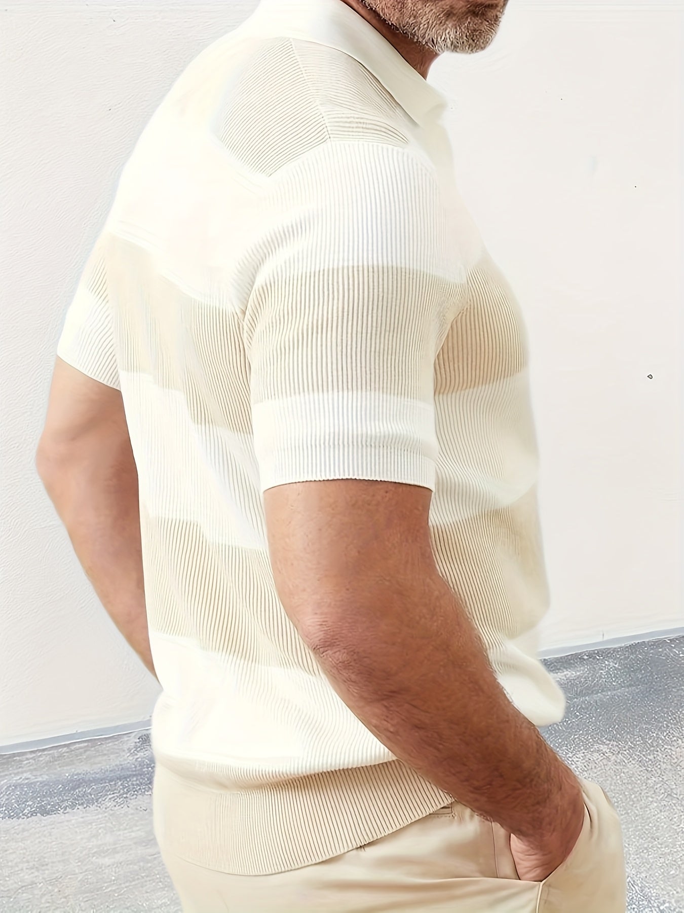 Mens Clothing Summer Fashion Lapel Sweater Short Sleeve Men Clothing Men Wears - DBMP Shop