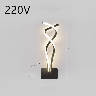 led wall lamp nordic minimalist bedroom bedside lamp - DBMP Shop
