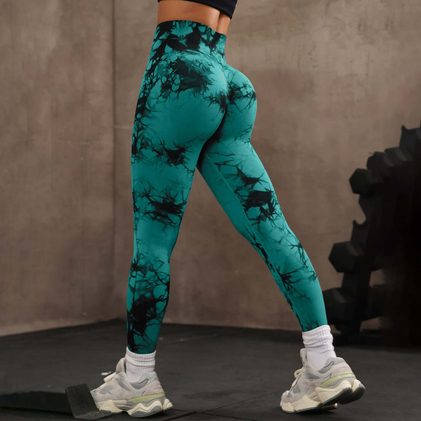 High Waist Tight Yoga Pants Tie - dye Breathable Workout Pants - DBMP (Electronics And More Store)