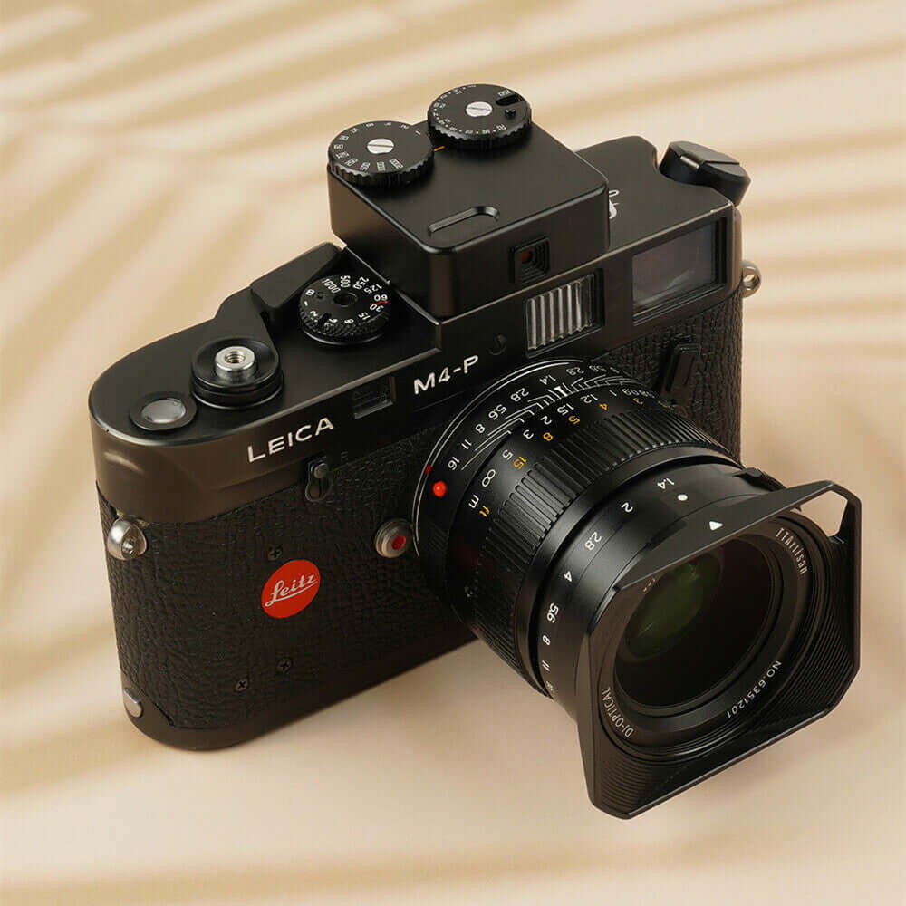 Leica M4-P camera with lens, showcasing premium design and features suitable for photography enthusiasts.
