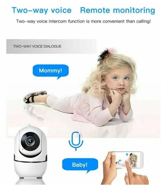 1080P WiFi Wireless Indoor Home Security Camera Night Vision Baby Pet Monitor - DBMP (Electronics And More Store)