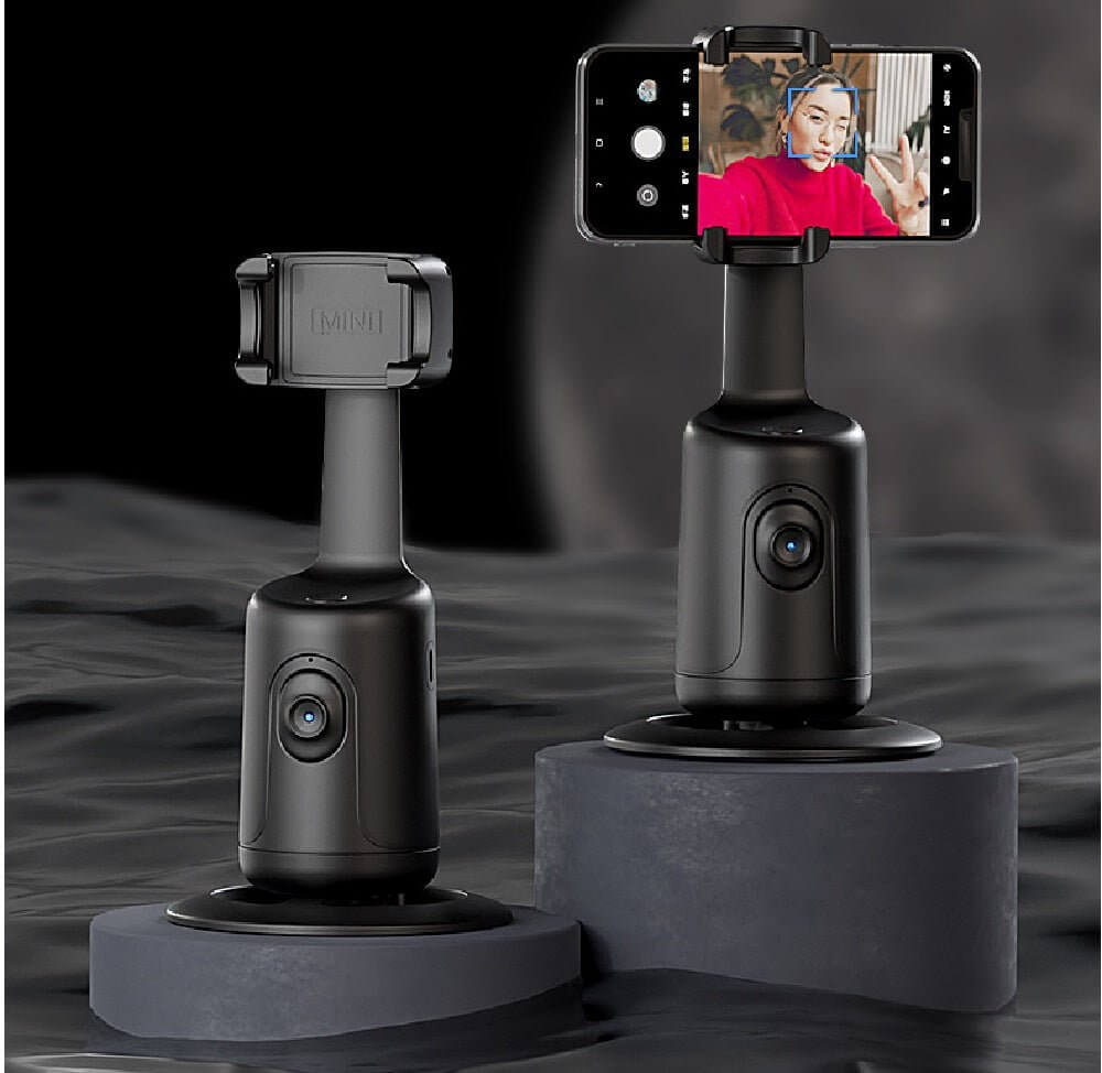 360 Auto Face Tracking Gimbal AI Smart Gimbal Face Tracking Auto Phone Holder For Smartphone Video Vlog Live Stabilizer Tripod - DBMP (Electronics And More Store)