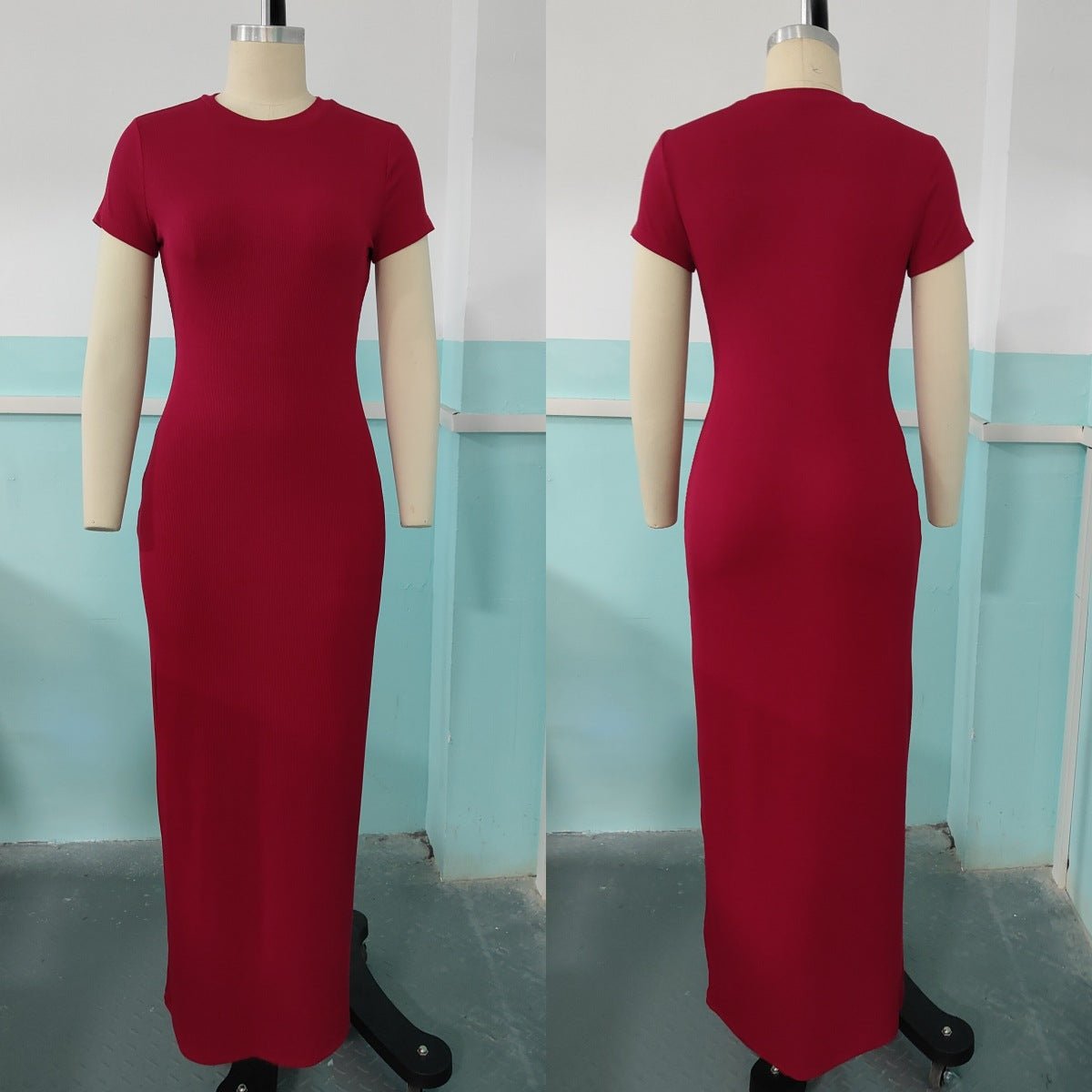 Feminine Tight-Fitting Long Fashionable Casual Dress - DBMP Shop