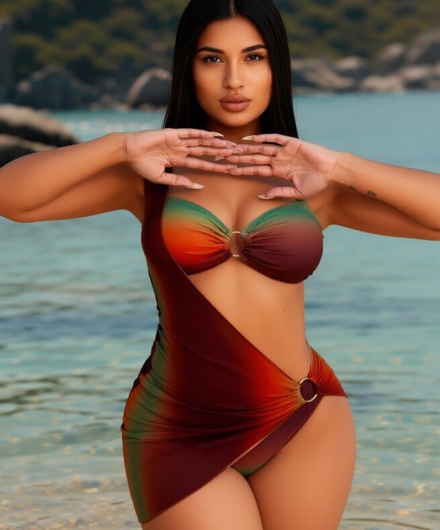 Women's 3-piece Set-piece Casual Swimsuit KA-P734-12 - DBMP Shop