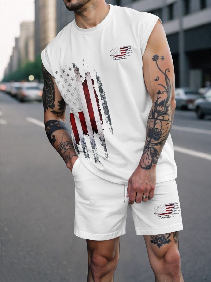 Mens Fashion Letter-Printed Sports Suit - DBMP Shop