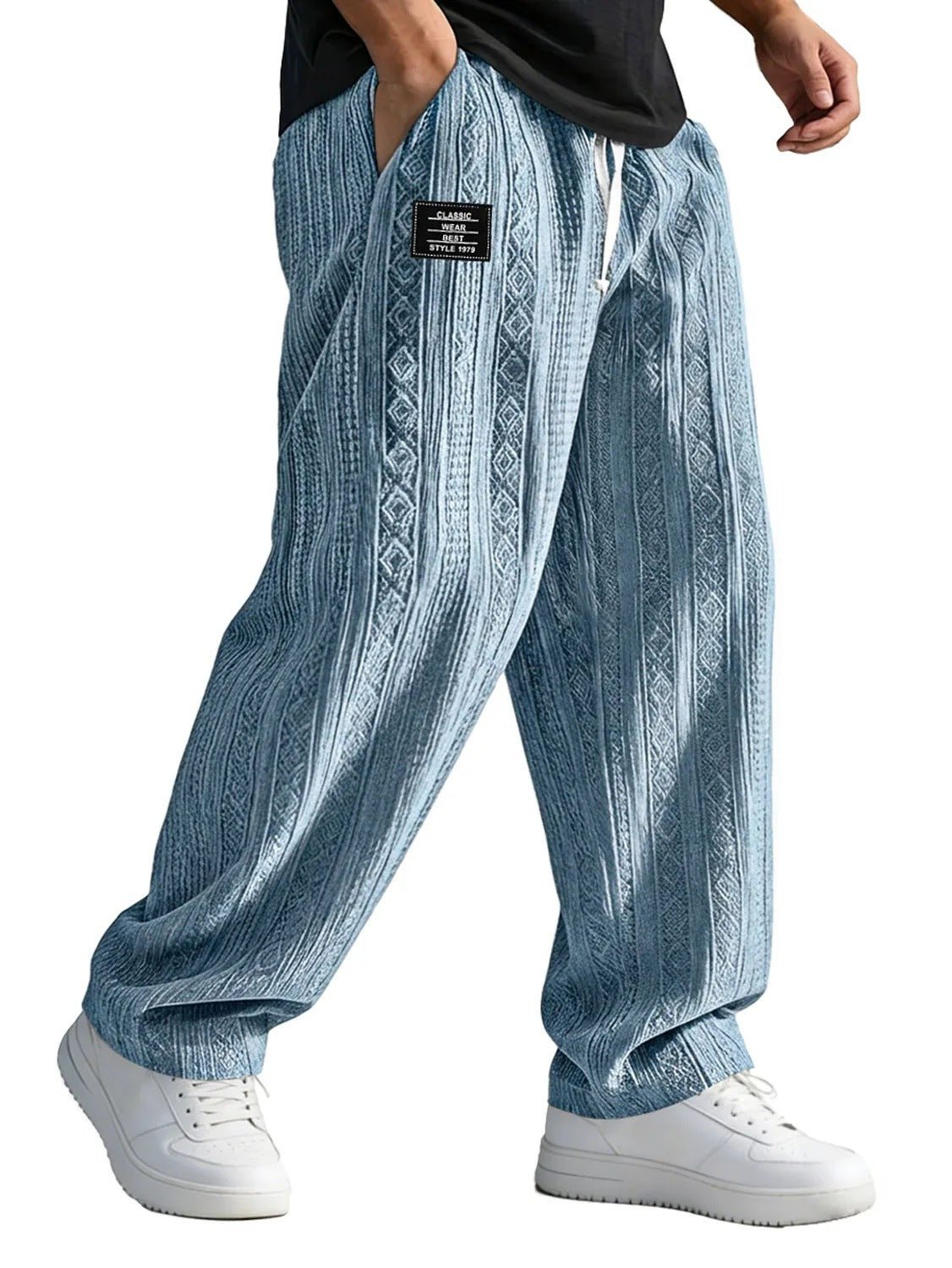 European And American Style Pocketed Straight - Leg Loose Lace - Up Sporty Casual Pants For SpringSummer - DBMP Shop