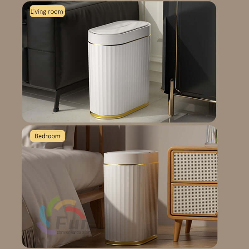 Smart Trash Can With Lid For Bedroom And Living Room Kitchen Storage Box Trash Can Induction Small Car Box Automatic Smart Dustbin Smart Trash Bin - DBMP (Electronics And More Store)