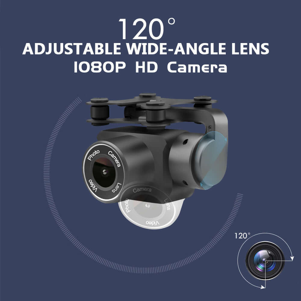 120° adjustable wide-angle lens 1080P HD camera for high-quality image capture and enhanced viewing experience.