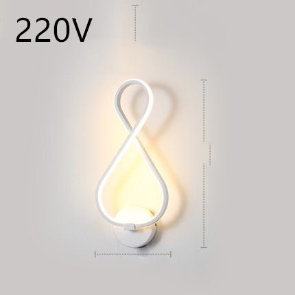 led wall lamp nordic minimalist bedroom bedside lamp - DBMP Shop