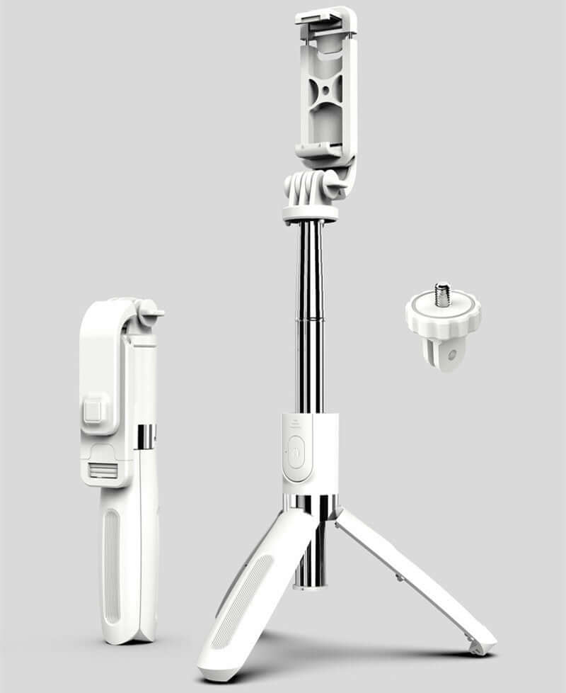 Compatible with Apple, Tripod Selfie Stick Mobile Universal Live Triangle Bracket One Bluetooth Selfie Artifact - DBMP (Electronics And More Store)