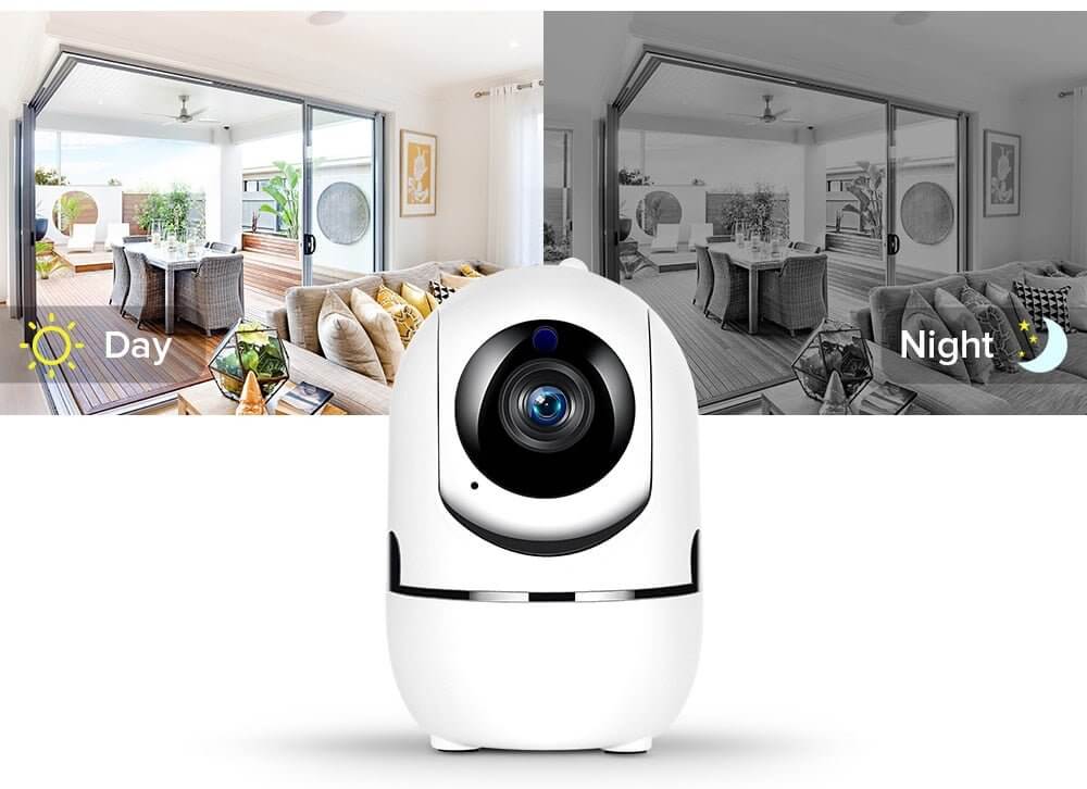 1080P Home Security Surveillance Auto Tracking Camera US Plug - DBMP (Electronics And More Store)