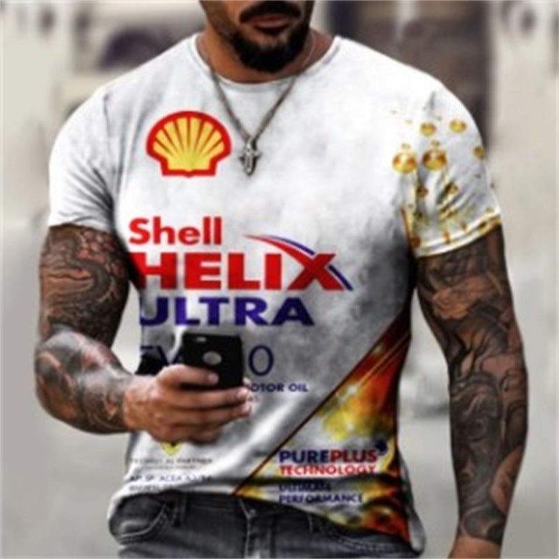 Digital Printing Short Sleeve Fashion T-shirt Men - DBMP (Electronics And More Store)
