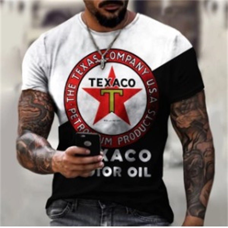 Digital Printing Short Sleeve Fashion T-shirt Men - DBMP (Electronics And More Store)