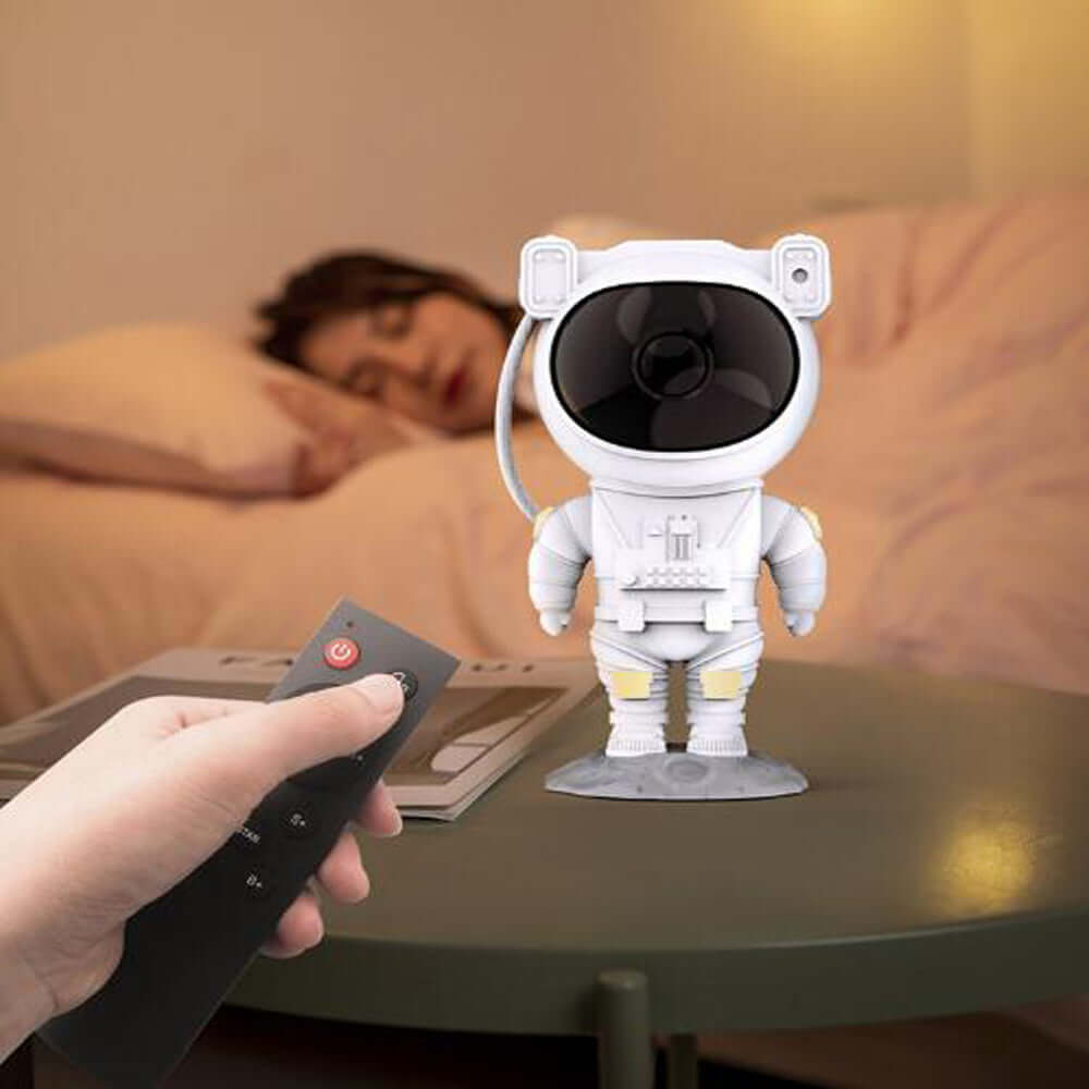 Creative Astronaut Galaxy Starry Sky Projector Nightlight USB Atmospher Bedroom Table Lamp - DBMP (Electronics And More Store)