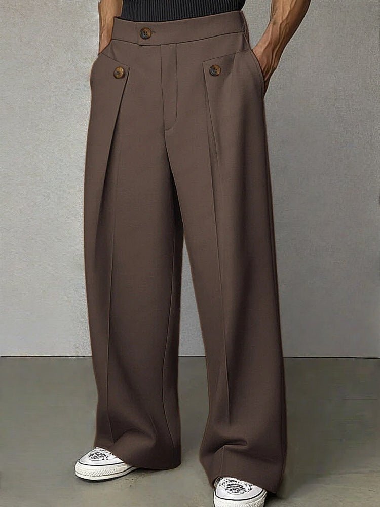 Men's Straight Anti-wrinkle Ironing-free Business Casual Pants - DBMP Shop
