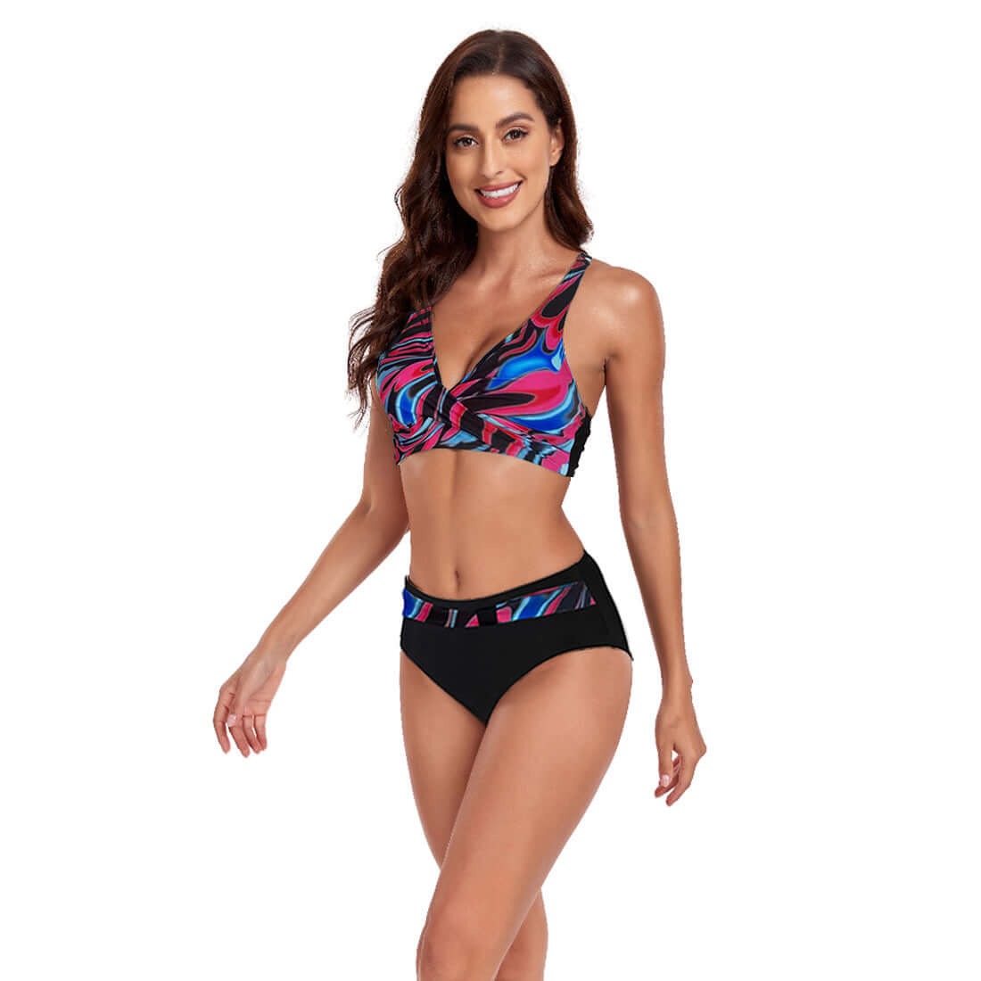 Stylish New Beach Split Swimsuit for Women in vibrant colors, perfect for summer swimming and sports activities.