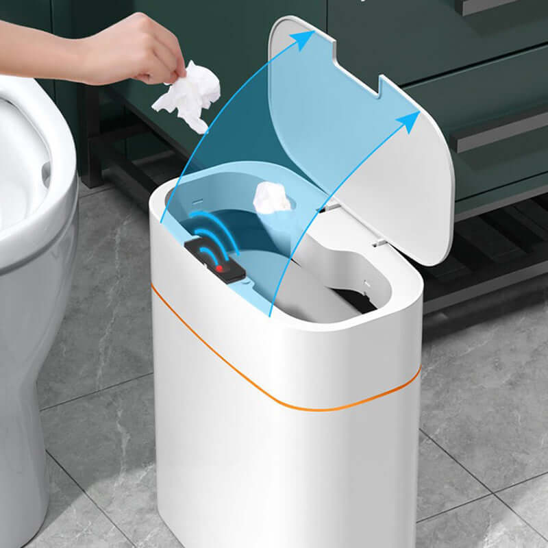 Smart Trash Can With Lid For Bedroom And Living Room Kitchen Storage Box Trash Can Induction Small Car Box Automatic Smart Dustbin Smart Trash Bin - DBMP (Electronics And More Store)