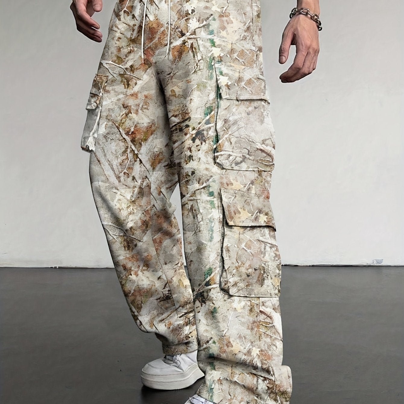 Mens Loose Fit Work Pants With A Drawstring - DBMP Shop