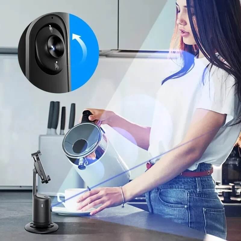 360 Auto Face Tracking Gimbal AI Smart Gimbal Face Tracking Auto Phone Holder For Smartphone Video Vlog Live Stabilizer Tripod - DBMP (Electronics And More Store)