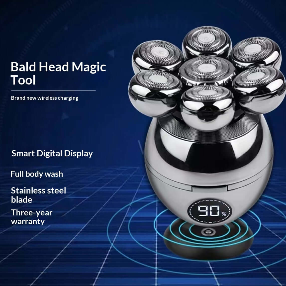 7 - blade Electric Rechargeable Professional Hair Clipper Multifunctional Shaver - DBMP (Electronics And More Store)