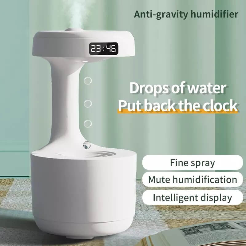Anti - gravity Humidifier Water Droplet Backflow Aromatherapy Machine Large Capacity Office Bedroom Silent Large Fog Volume Spray - DBMP (Electronics And More Store)