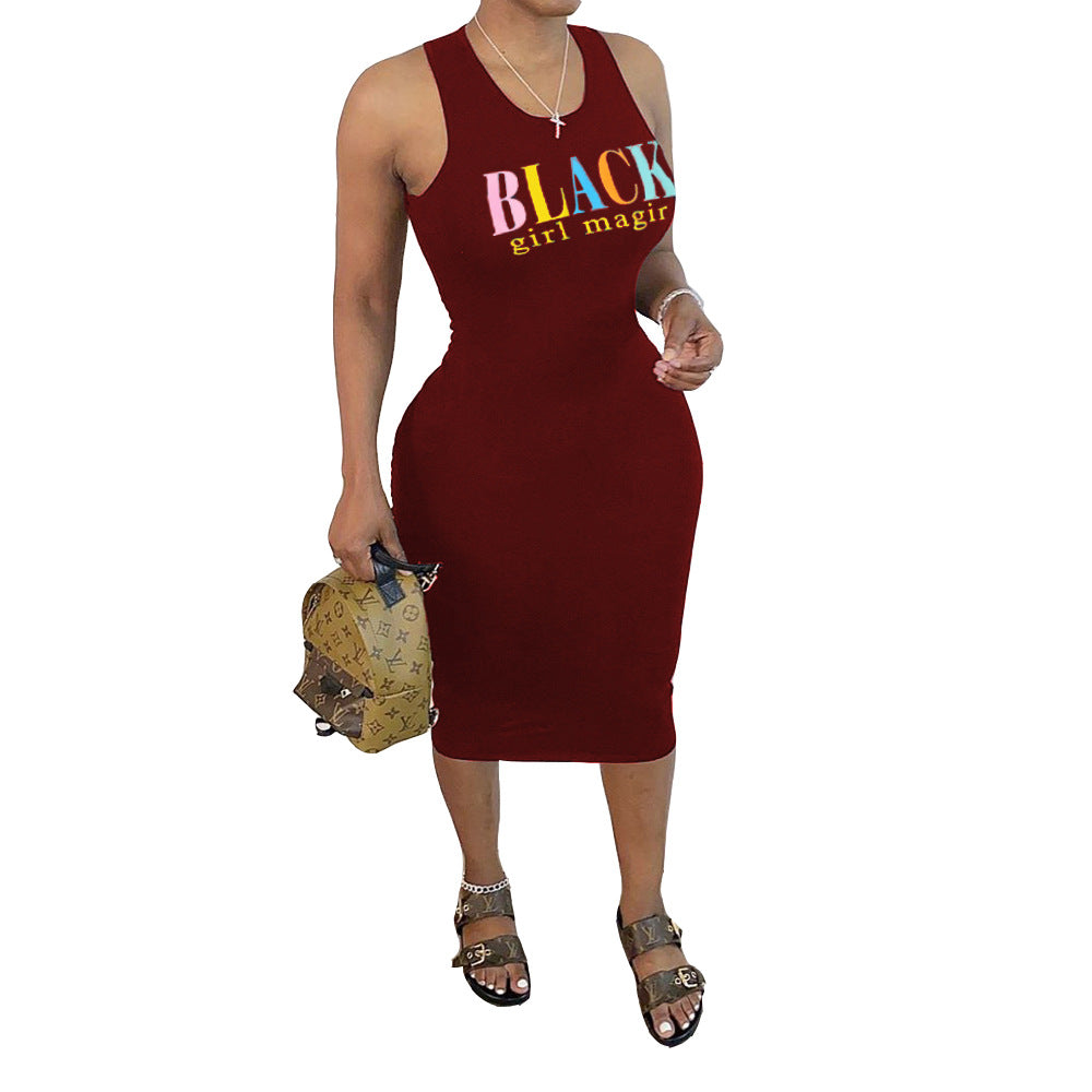 Women's Fashion Sling Sleeveless Pleated Dress
