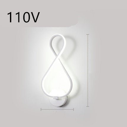 led wall lamp nordic minimalist bedroom bedside lamp - DBMP Shop