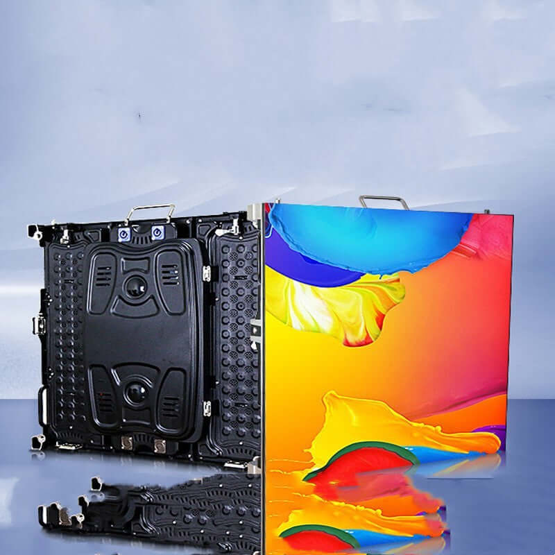 P3 indoor HD LED display screen rental showing vibrant colors and modular design for advertising.