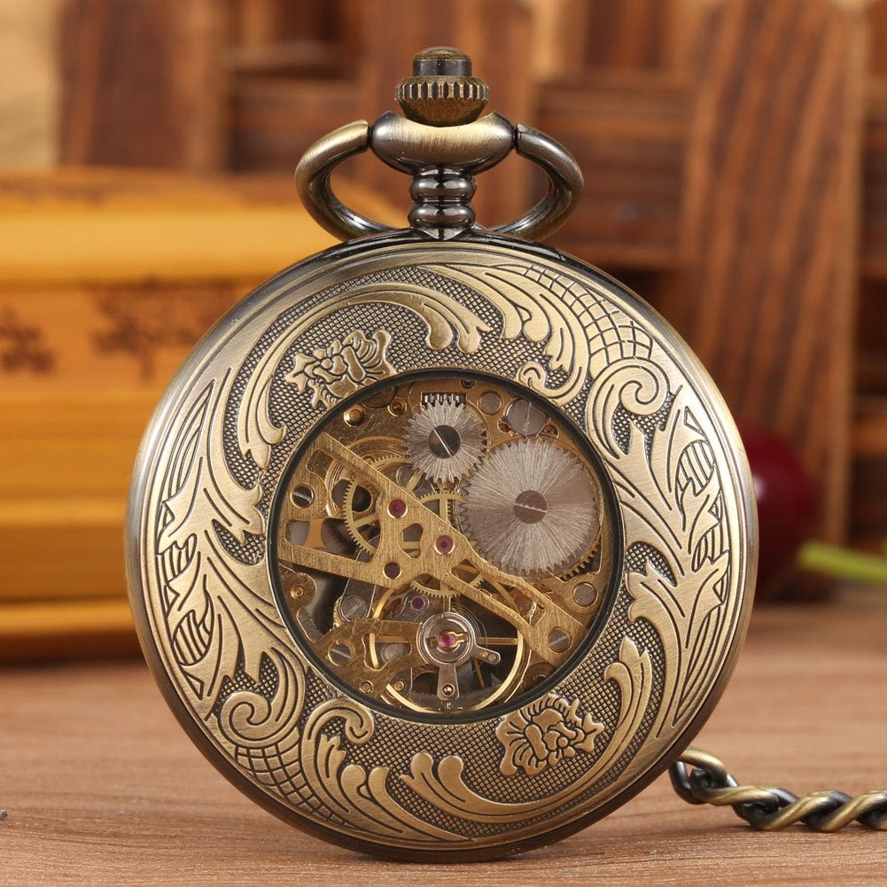 Roman-Numeral Manual Mechanical Pocket Watch - DBMP Shop
