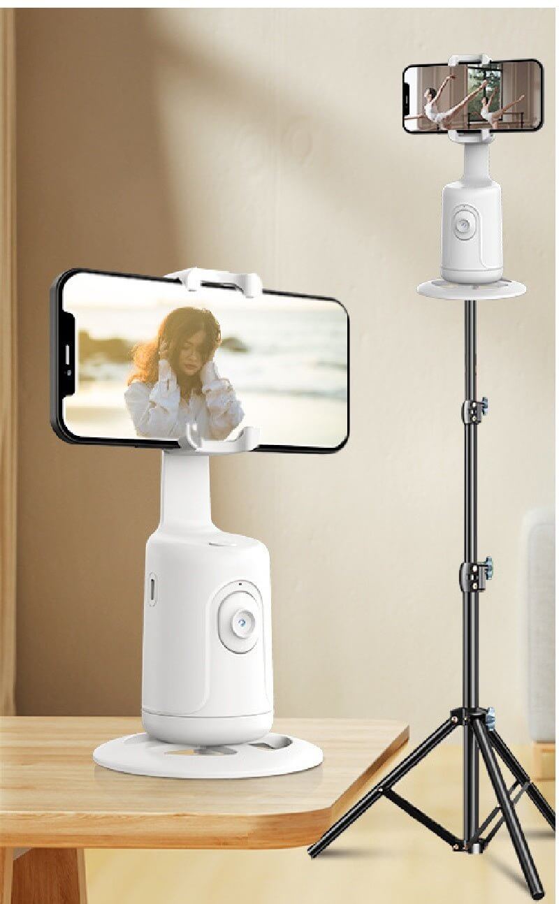 360 Auto Face Tracking Gimbal AI Smart Gimbal Face Tracking Auto Phone Holder For Smartphone Video Vlog Live Stabilizer Tripod - DBMP (Electronics And More Store)