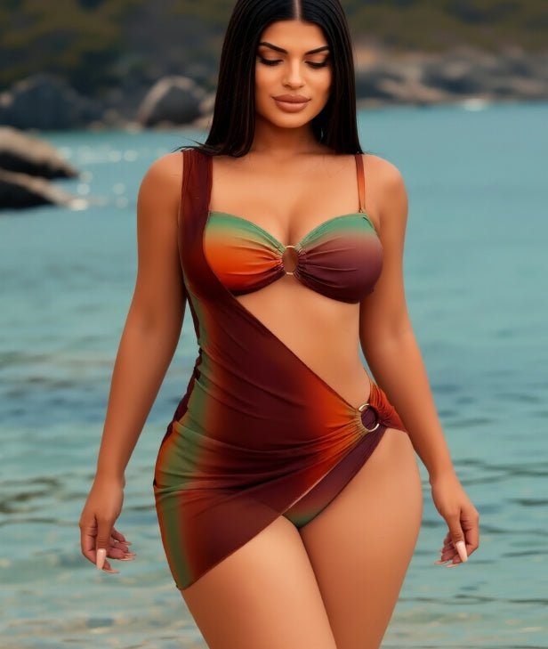 Women's 3-piece Set-piece Casual Swimsuit KA-P734-12 - DBMP Shop