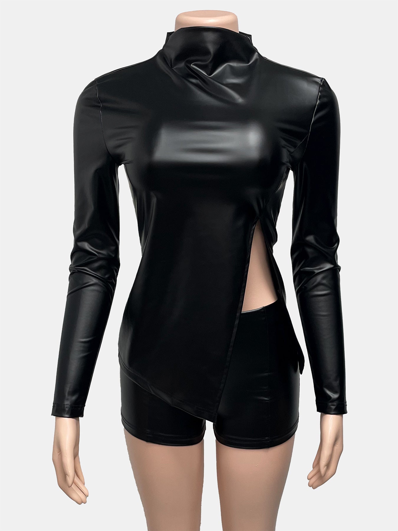 New Women's Top With Side Slit Tight High - waisted Shorts - DBMP Shop