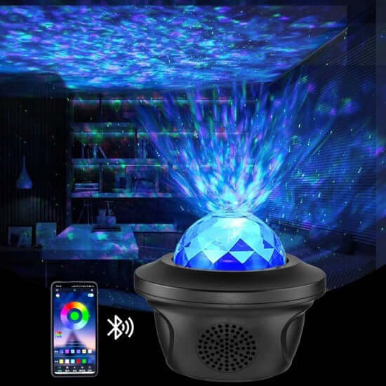 Creative Astronaut Galaxy Starry Sky Projector Nightlight USB Atmospher Bedroom Table Lamp - DBMP (Electronics And More Store)