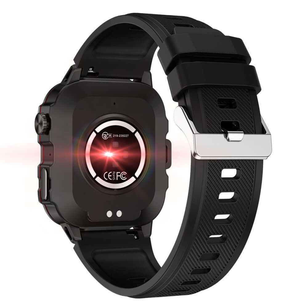 New QX11 Smart Bluetooth Watch in black, featuring TFT screen and various health monitoring functions.