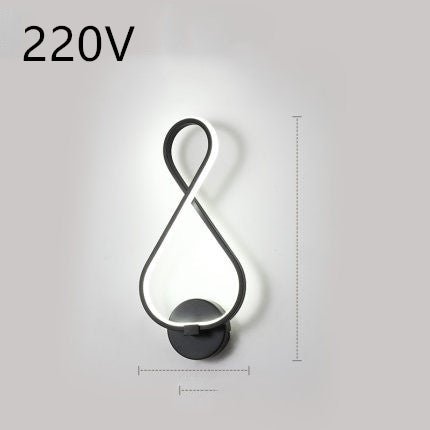 led wall lamp nordic minimalist bedroom bedside lamp - DBMP Shop