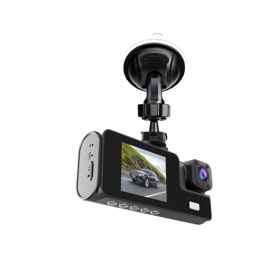 Dash Cam Car HD 1080P Front Rear Inside Dual Lens Video Recorder Camera G - Sensor - DBMP (Electronics And More Store)