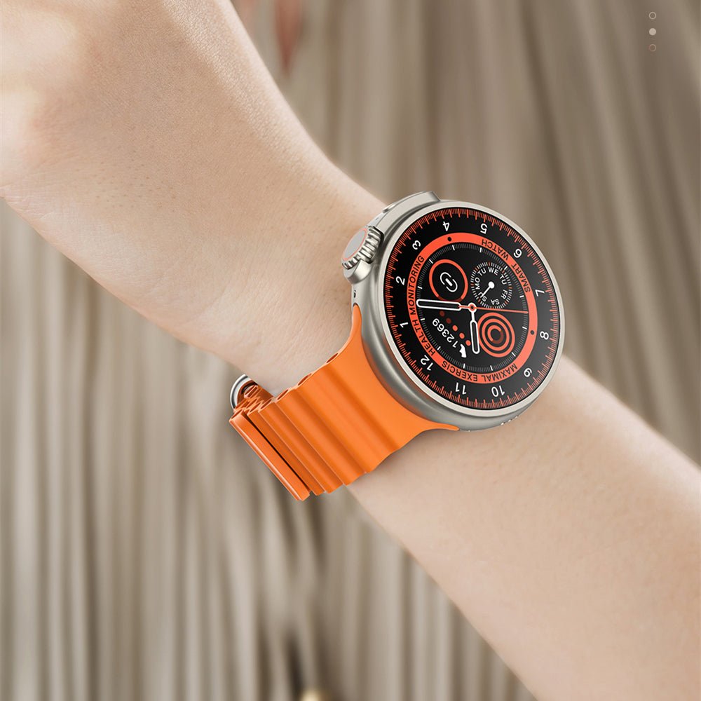 New K9 Smart Watch 1.39 Round Screen Encoder True Screw Clip Wireless Charging NFC Offline And Payment Function - DBMP Shop