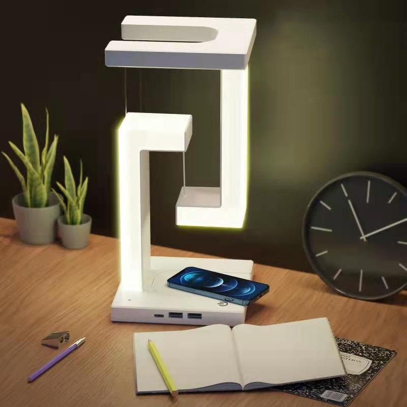 Creative Smartphone Wireless Charging Suspension Table Lamp Balance Lamp Floating For Home Bedroom - DBMP Shop