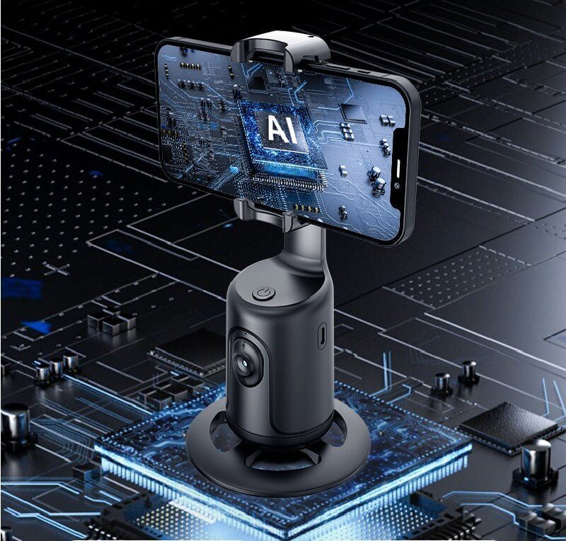 360 Auto Face Tracking Gimbal AI Smart Gimbal Face Tracking Auto Phone Holder For Smartphone Video Vlog Live Stabilizer Tripod - DBMP (Electronics And More Store)