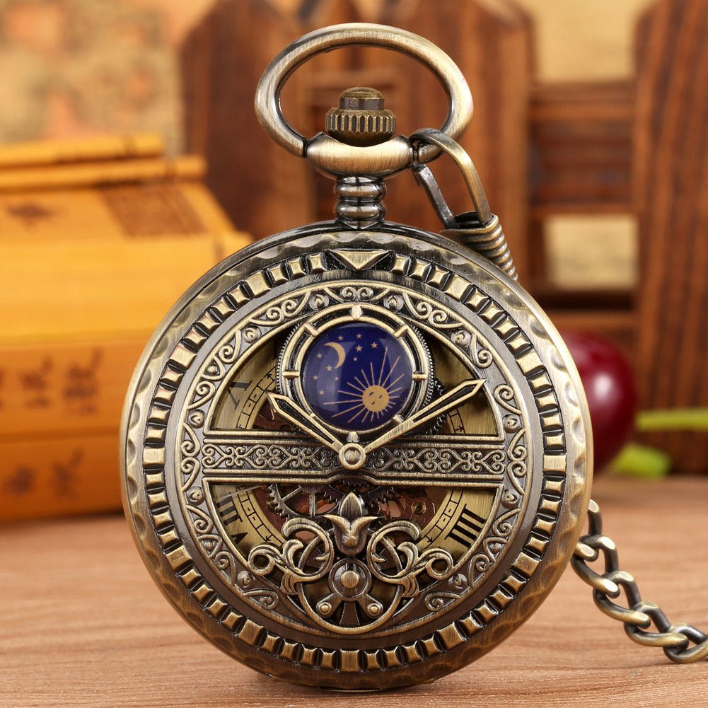 Roman-Numeral Manual Mechanical Pocket Watch - DBMP Shop