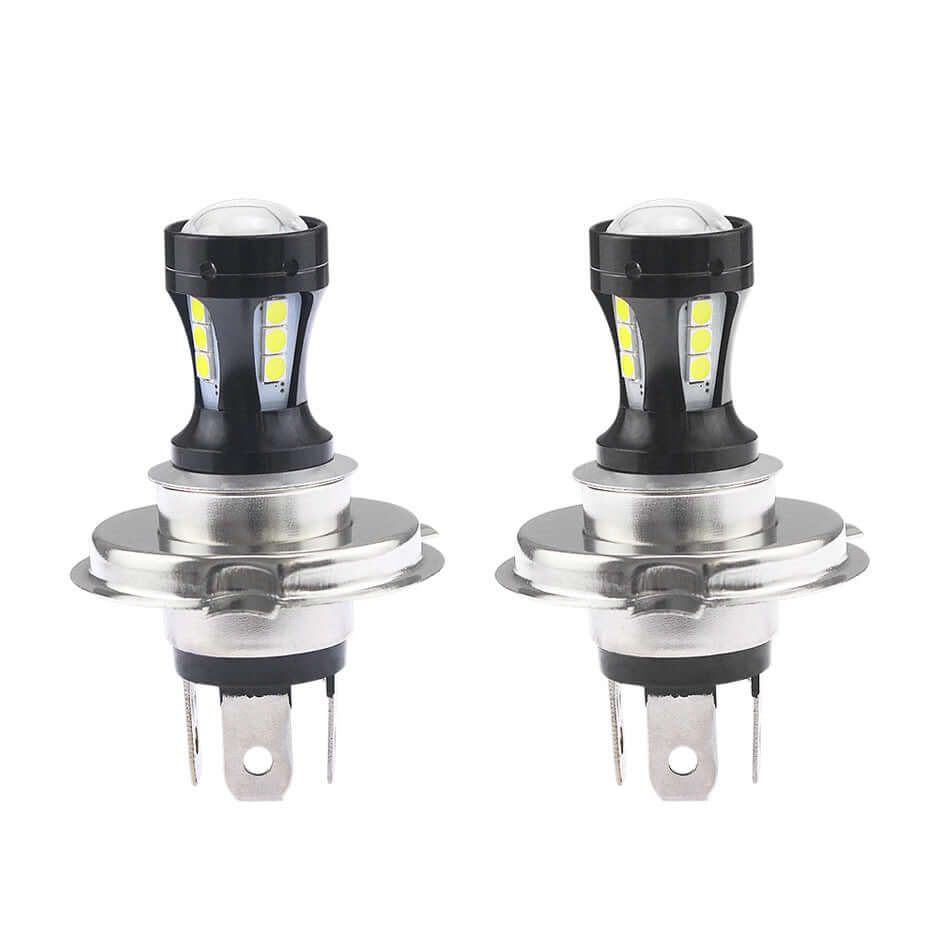Voiture LED ampoules moto H4 deux-couleur phares avec technologie 3030, 800LM, 18W, étanchéité IP67.