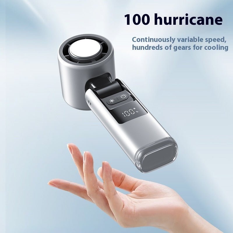 Turbos Chilled Ice Sensation Cold Fan Super Mini Turbos Speed Fan USB Powered Digital Display For Outdoor Camping Travel - DBMP Shop