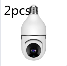 WiFi 1080P camera bulb with pan and tilt features, image shows two pieces.